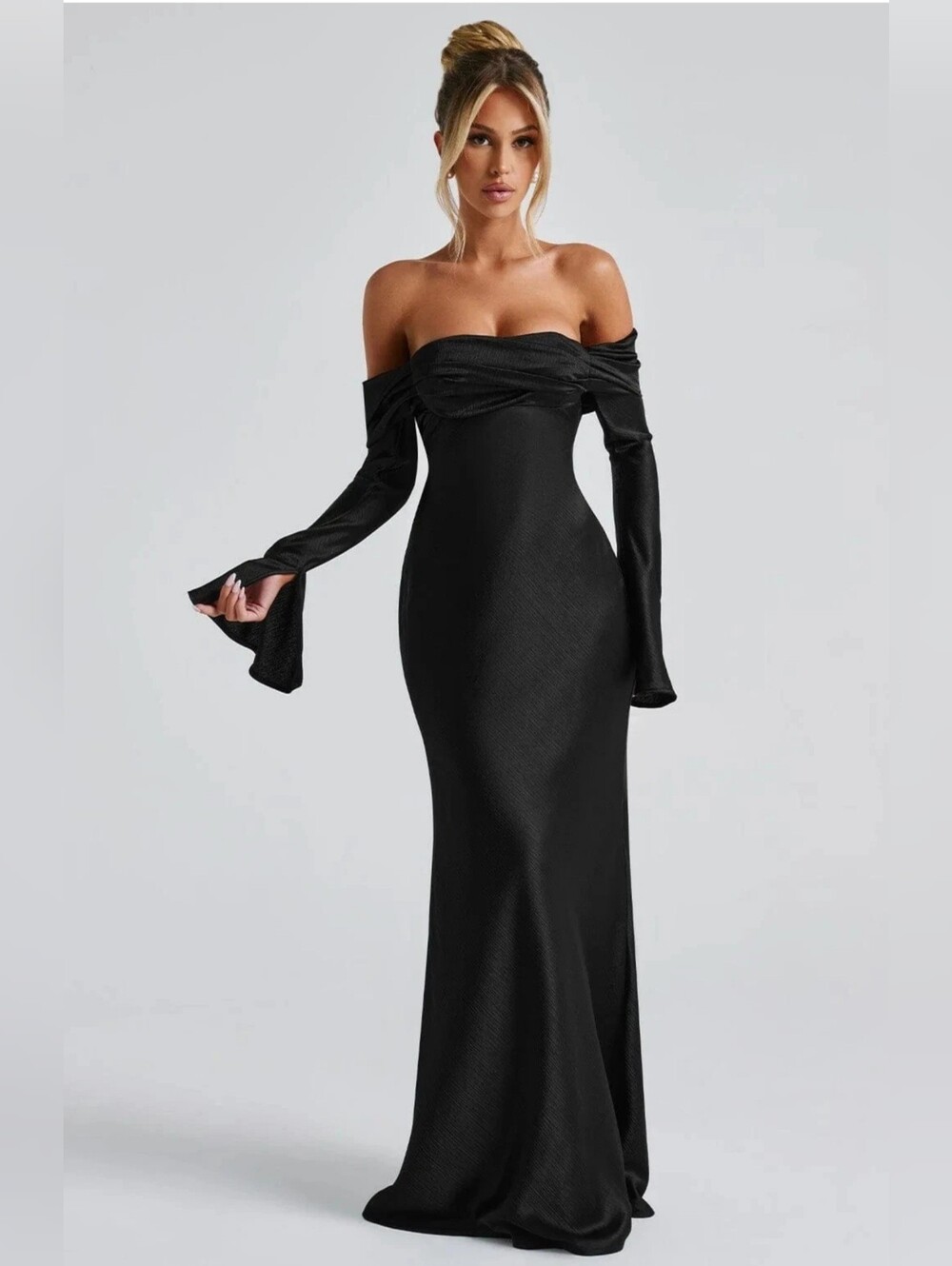 Vestido largo Selene - Negro NWT $161 BABYBOO